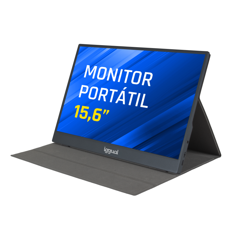 MONITOR PORTÁTIL IGGUAL 15,6" IPS FHD USB-C CON FUNDA – MPL156
