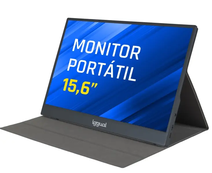 MONITOR PORTÁTIL IGGUAL 15,6" IPS FHD USB-C CON FUNDA – MPL156