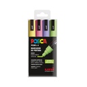 ROTULADOR POSCA PC-5M/4C ESTUCHE 4 COLORES BRILLANTES SURTIDOS
