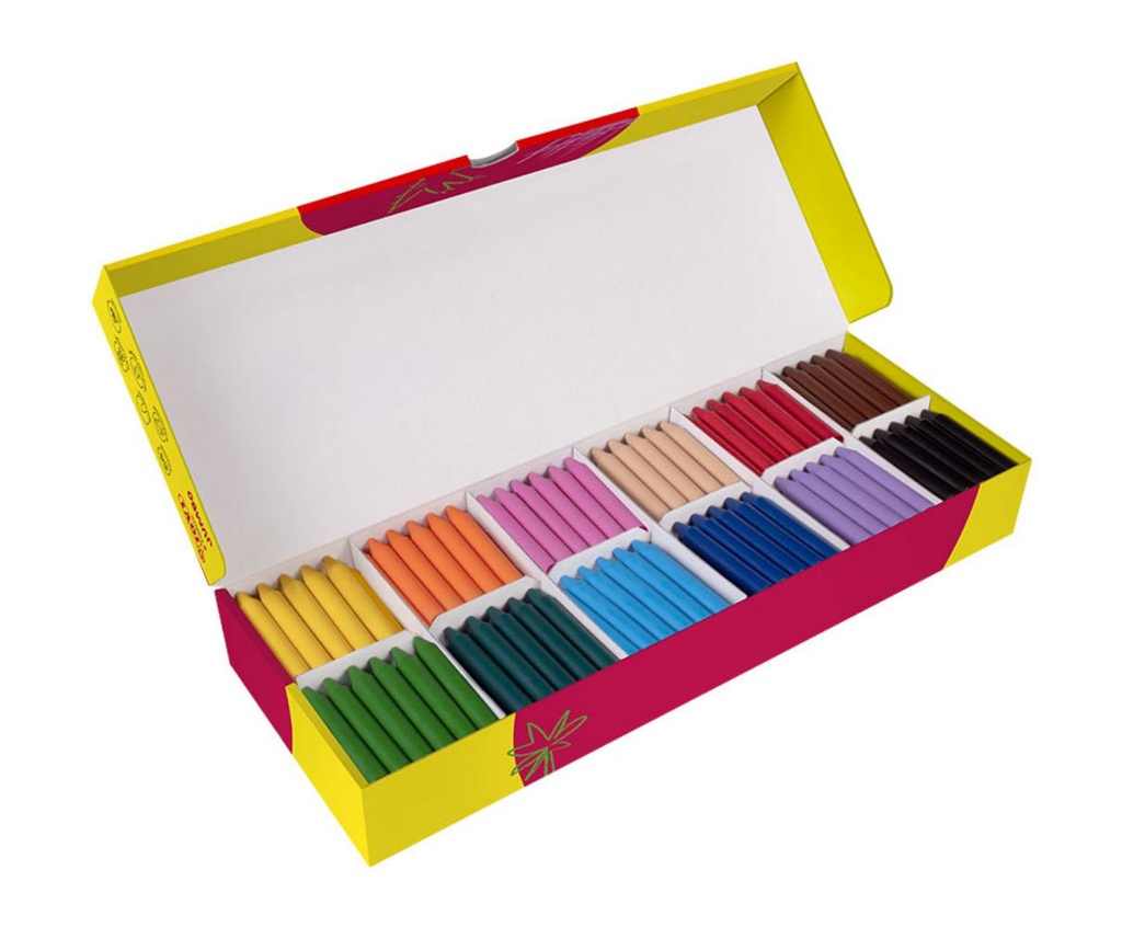 CERAS PLÁSTICAS JOVICOLOR PACK ESCOLAR 12 COLORES×25  300UDS