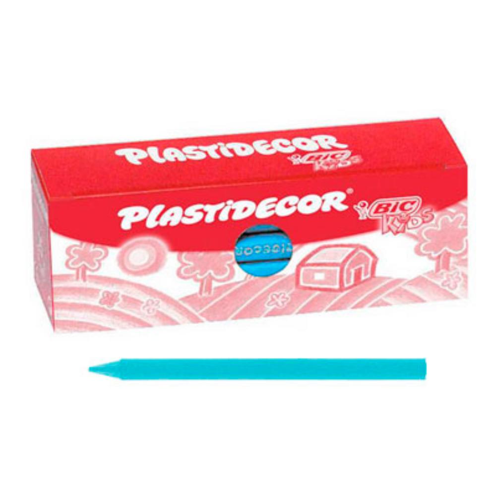 CERAS PLASTIDECOR PEQUES 12U AZUL CLARO