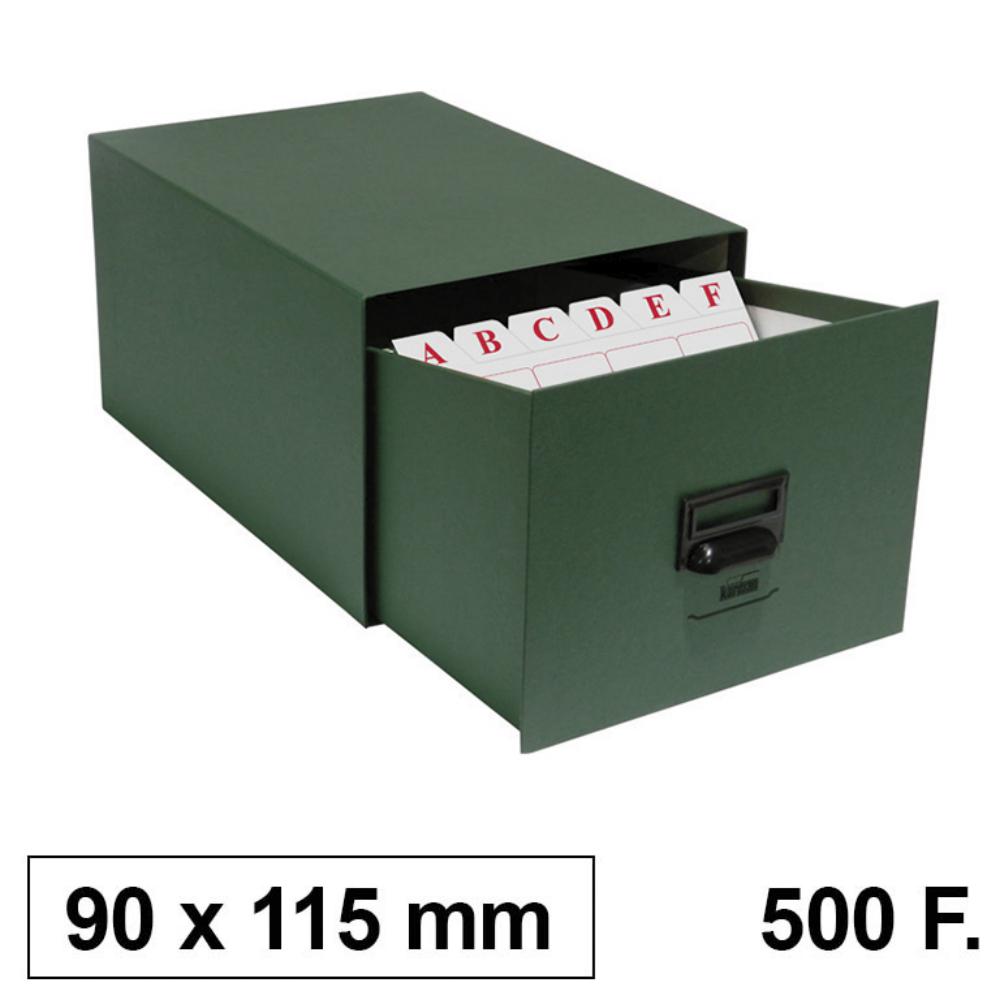 FICHERO KARMAN CARTÓN 90 X 115 MM PARA 500 FICHAS Nº1