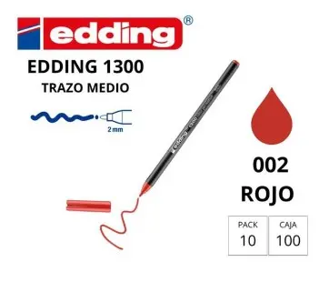 ROTULADOR EDDING 1300 ROJO