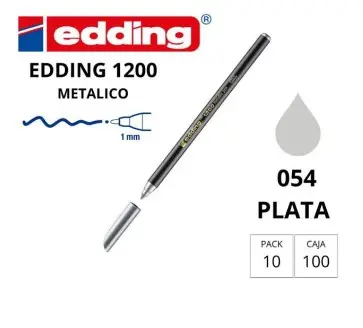 ROTULADOR EDDING 1200 PLATA