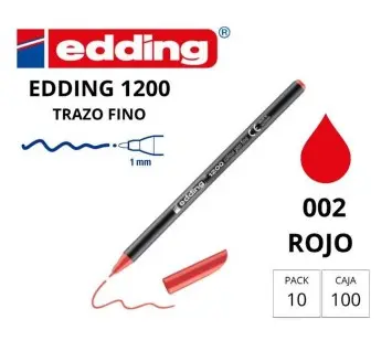 ROTULADOR EDDING 1200 ROJO