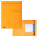 SUBCARPETA FOREVER 3 SOLAPAS CARTON RECICLADO 280GR A4 NARANJA