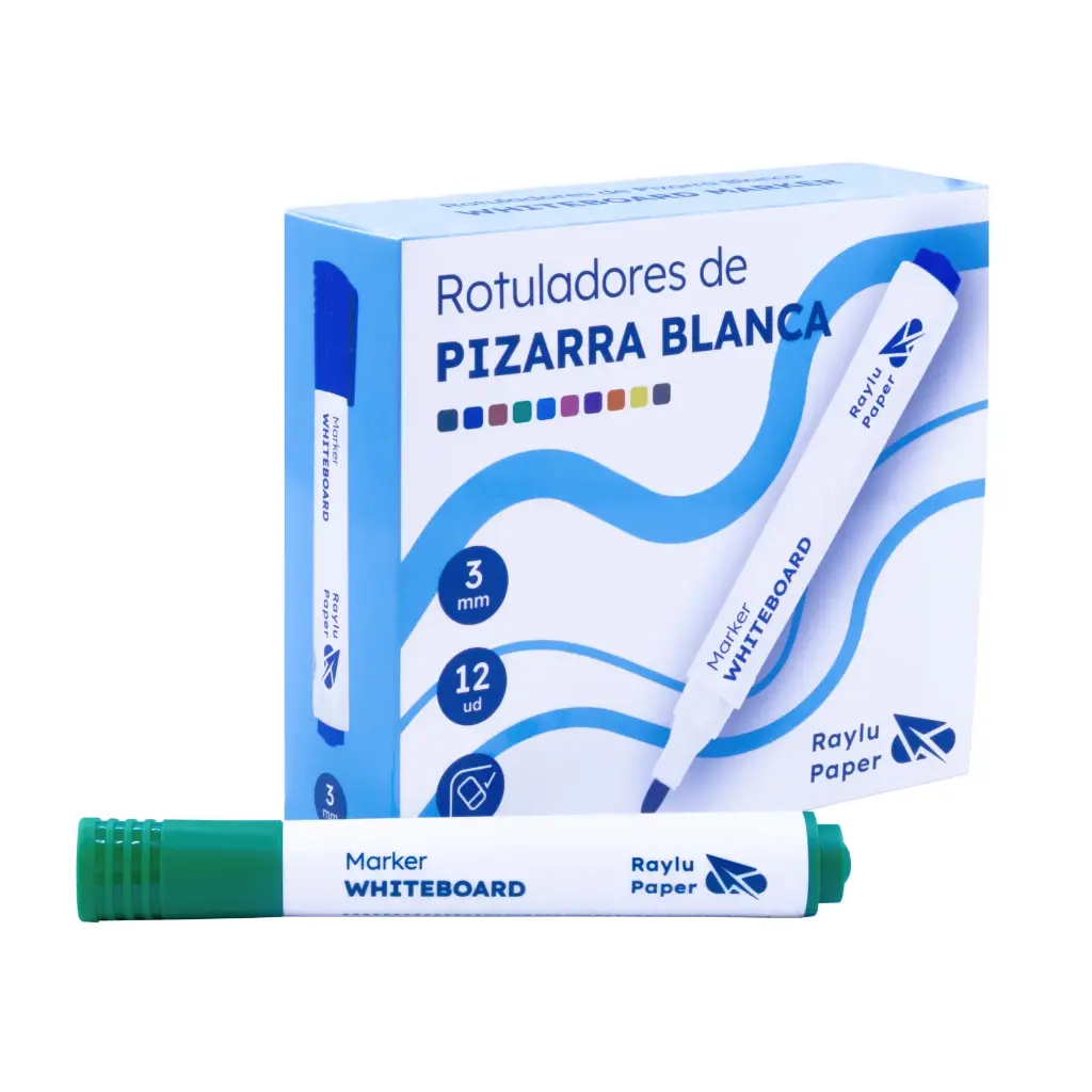 ROTULADOR DE PIZARRA BLANCA VERDE RAYLU FLOW 
