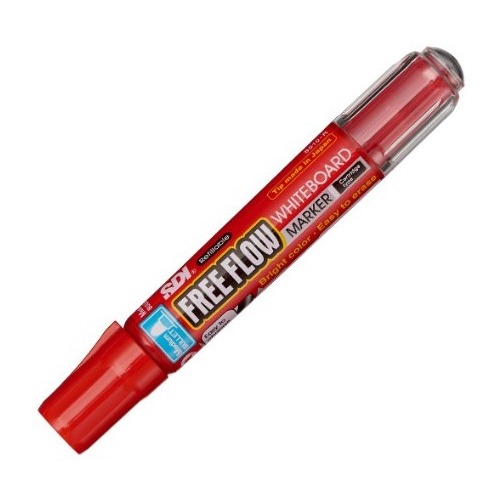 ROTULADOR FREE FLOW ROJO RECARGABLE PARA PIZARRA BLANCA