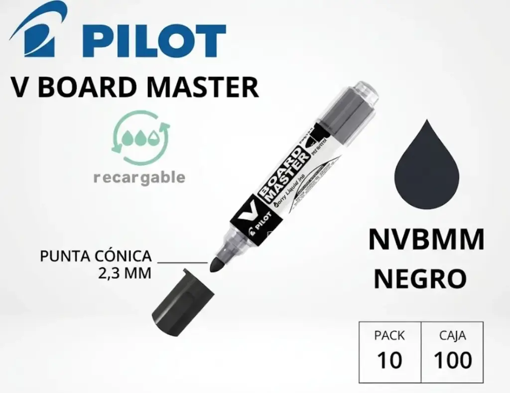 ROTULADOR PILOT V-BOARD MASTER PIZARRA BLANCA  NEGRO