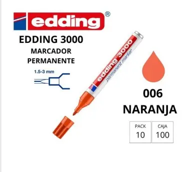 ROTULADOR EDDING 3000 NARANJA