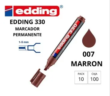 ROTULADOR EDDING PERMANENTE 330 MARRON