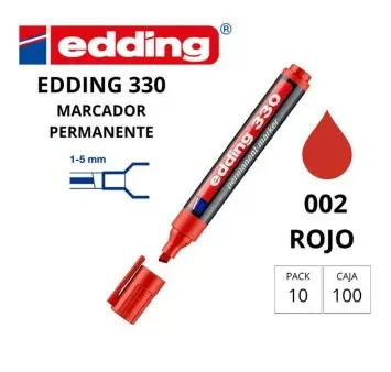 ROTULADOR EDDING PERMANENTE 330 ROJO