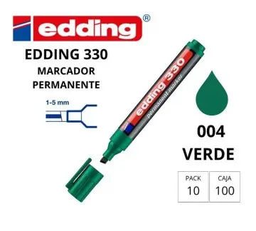 ROTULADOR EDDING PERMANENTE 330 VERDE