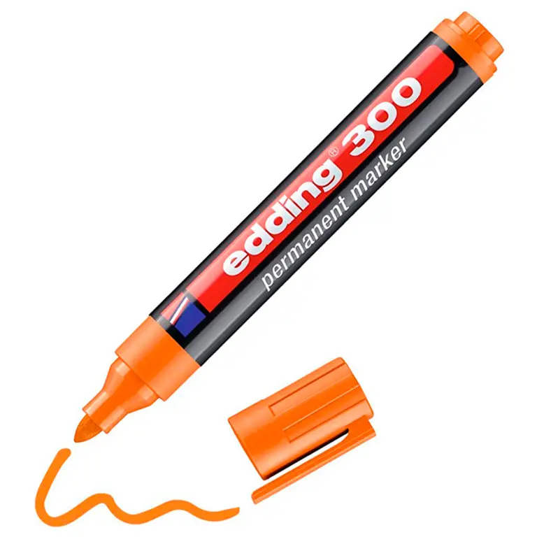 ROTULADOR EDDING 300 NARANJA PUNTA CÓNICA 1,5-3 MM 