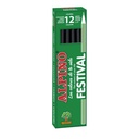 LAPICES ALPINO UNICOLOR NEGRO 12 UNIDADES