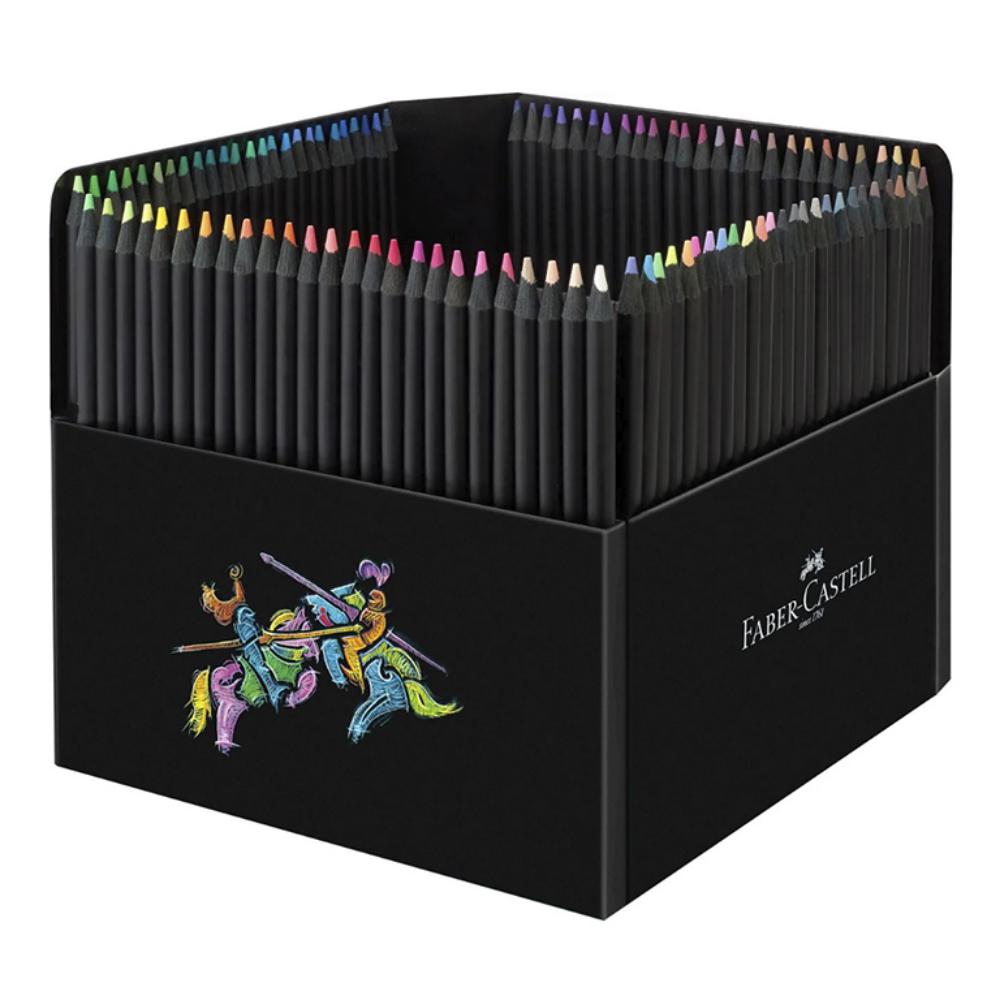 LÁPICES DE COLORES FABER-CASTELL BLACK EDITION 100 UNIDADES SURTIDAS
