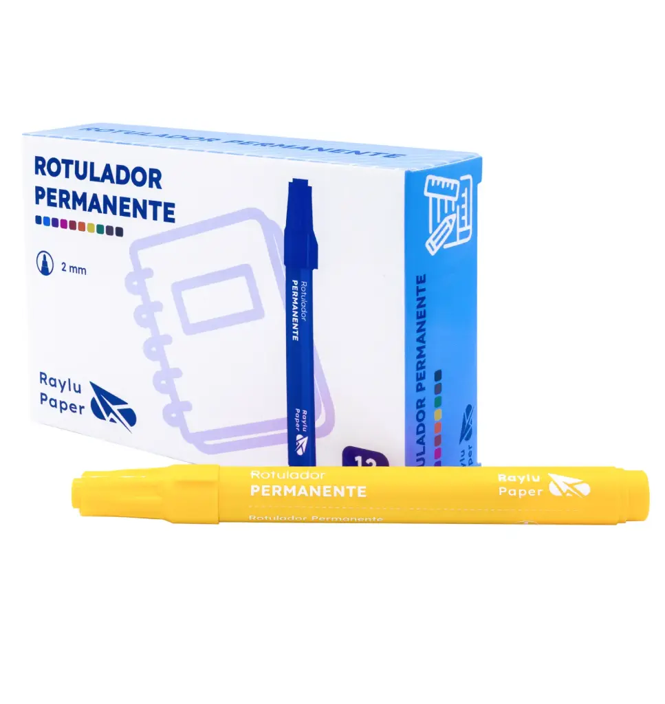 ROTULADOR PERMANENTE RAYLU ULTRAINK AMARILLO