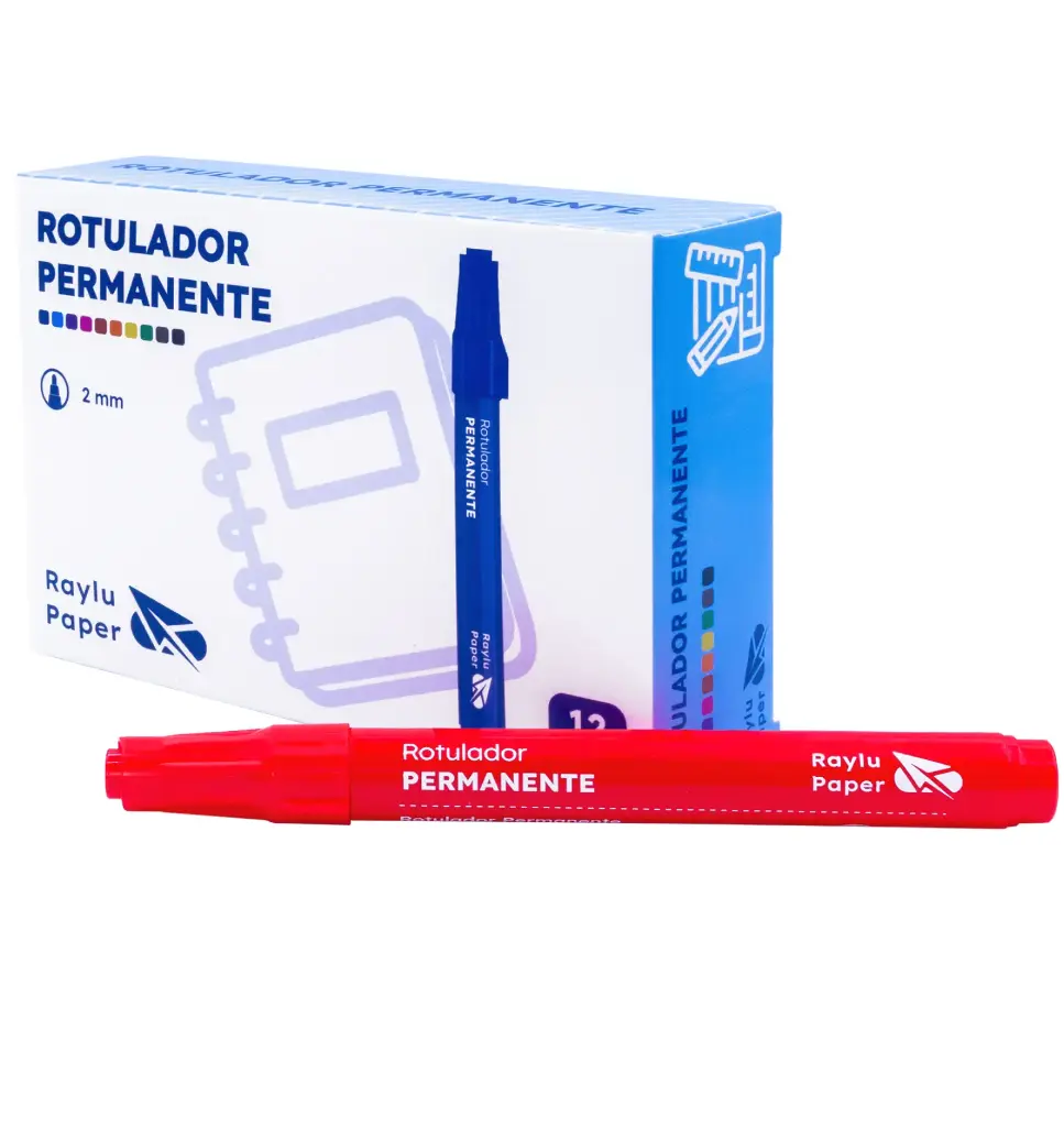 ROTULADOR PERMANENTE RAYLU ULTRAINK ROJO