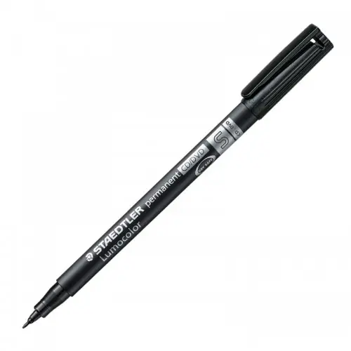 ROTULADOR STAEDTLER LUMOCOLOR PERMANENTE 313-9 NEGRO PUNTA SUPERFINA