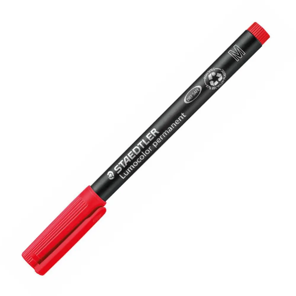 ROTULADOR STAEDTLER LUMOCOLOR PERMANENTE 317-2 ROJO PUNTA MEDIA