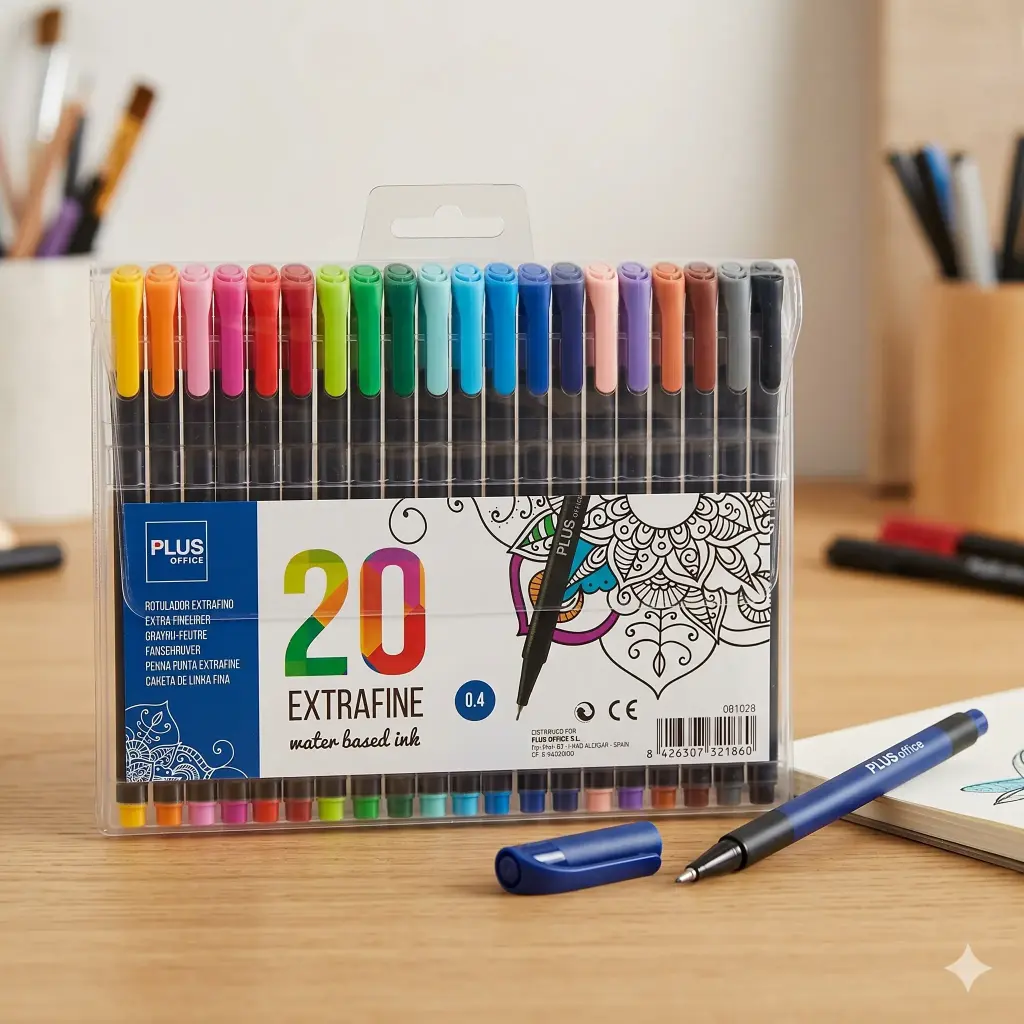 ROTULADOR PLUS EXTRAFINO 20 COLORES