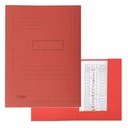SUBCARPETA 2 SOLAPAS CARTULINA RECICLADA 280GR A4 ROJO