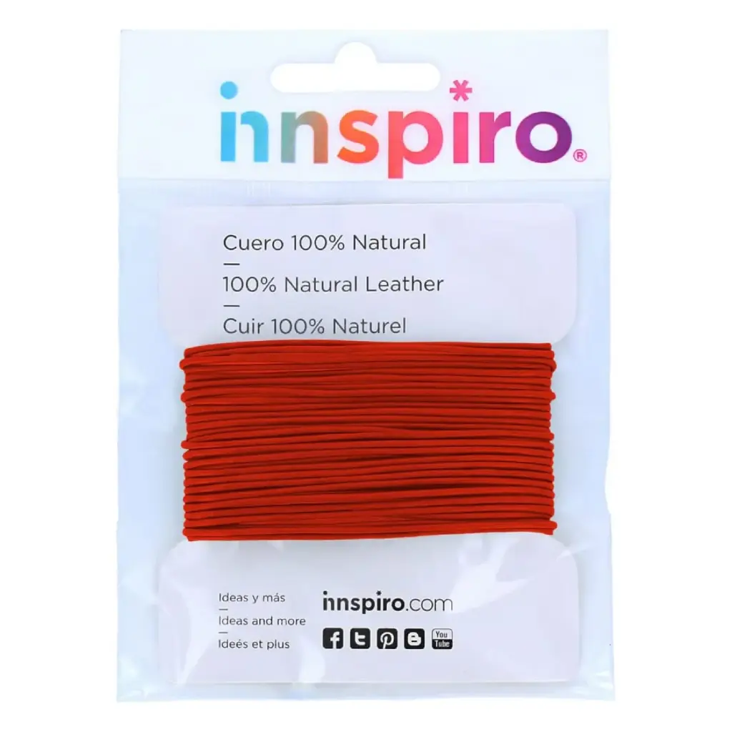 CORDÓN DE ALGODÓN FINO 1,5MM CARMIN INNSPIRO