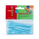AGUJA DE PLÁSTICO AZUL 9,2CM (PACK 12 DUS)