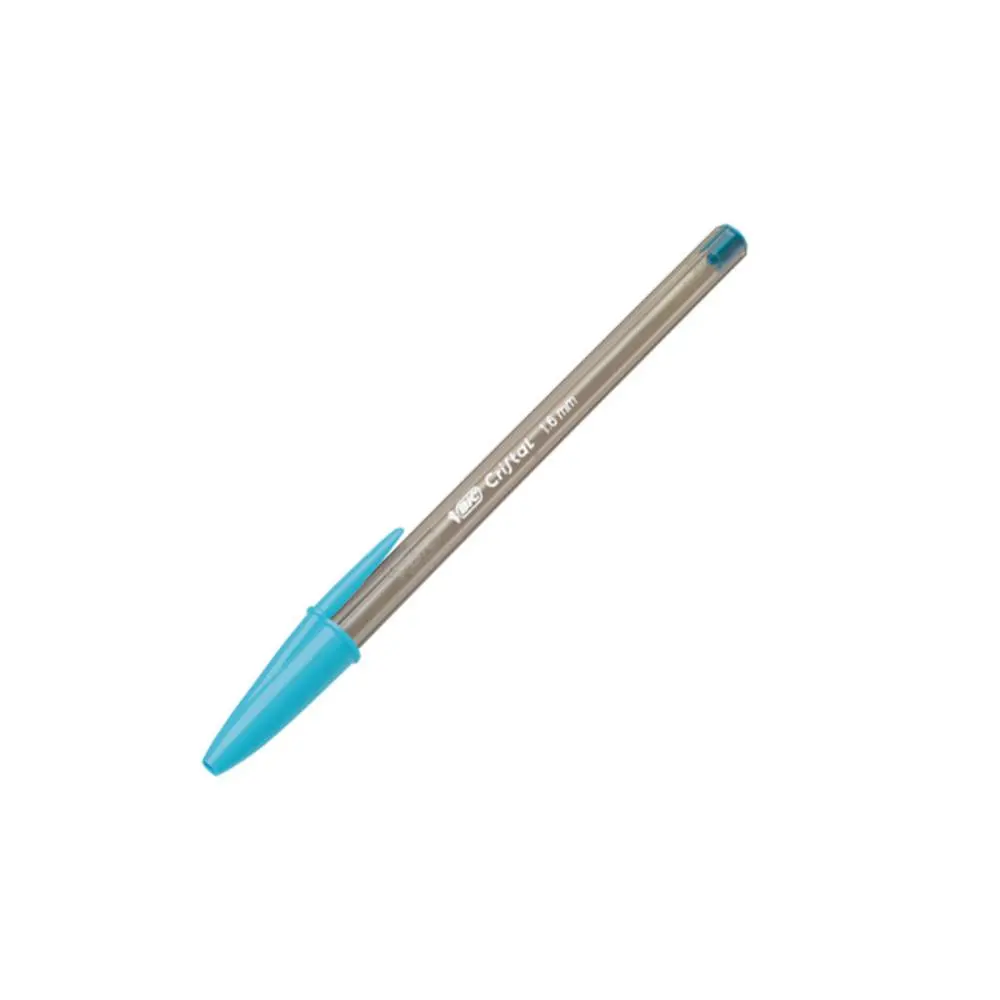 BOLÍGRAFO BIC CRISTAL FUN AZUL TURQUESA 