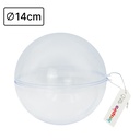 BOLA PLÁSTICO TRANSPARENTE 14 CM INSPIRO