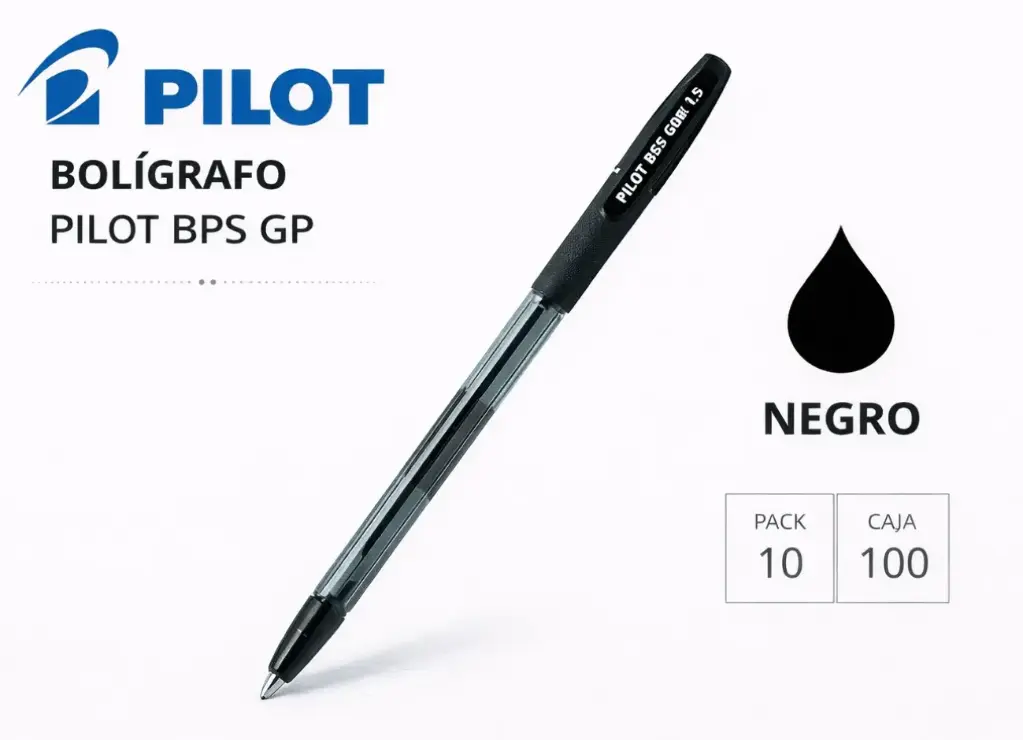 BOLÍGRAFO PILOT BPS GP NEGRO