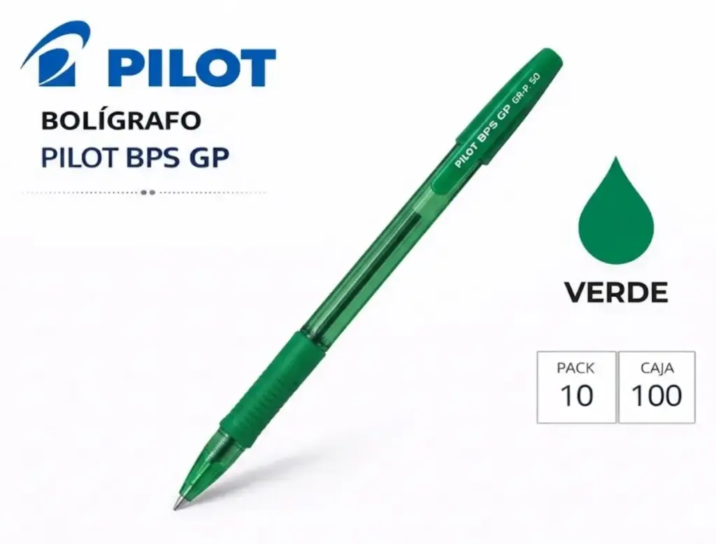 BOLÍGRAFO PILOT BPS GP VERDE