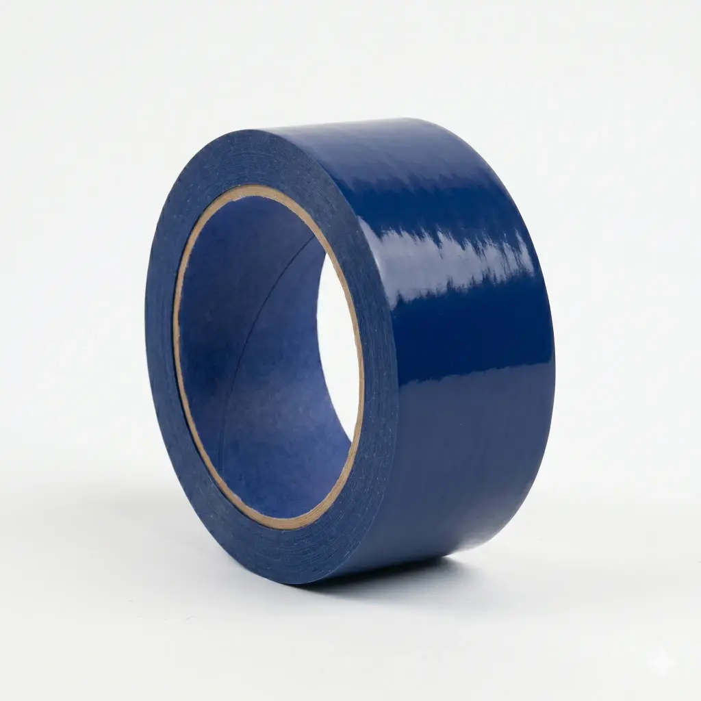 PRECINTO DE EMBALAJE PVC AZUL OSCURO 66M×50MM