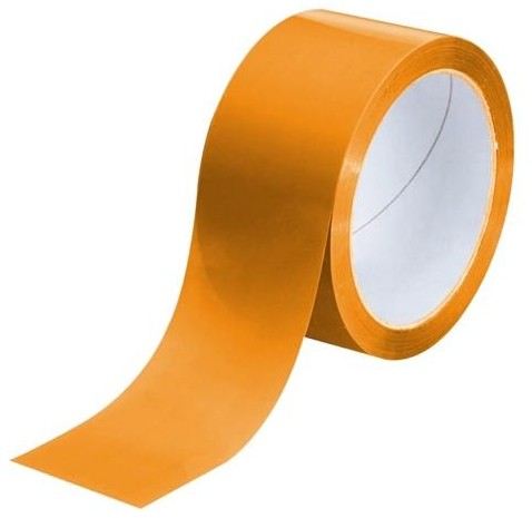 PRECINTO DE EMBALAJE PVC NARANJA 66M×50MM
