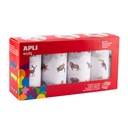 GOMETS TEMÁTICOS DE ANIMALES 4 ROLLOS – 1.400 GOMETS