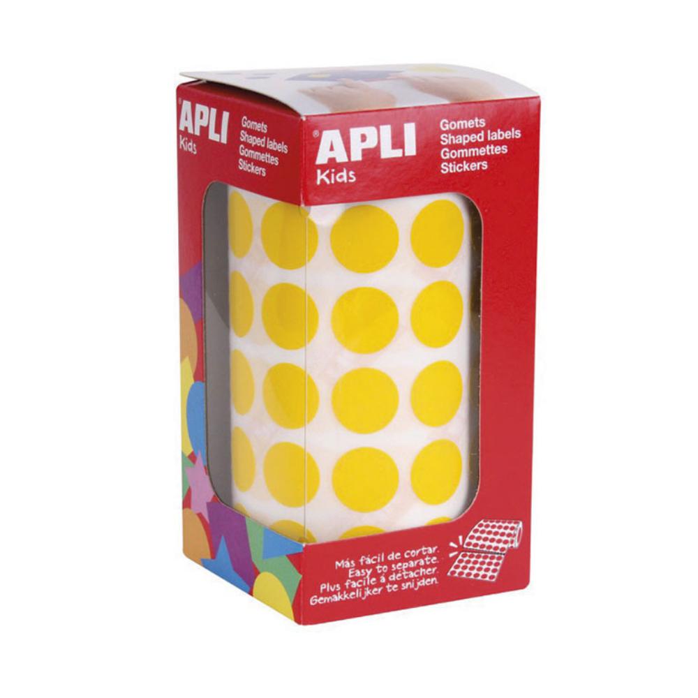 GOMETS APLI CIRCULO 15,0 AMARILLO ROLLO