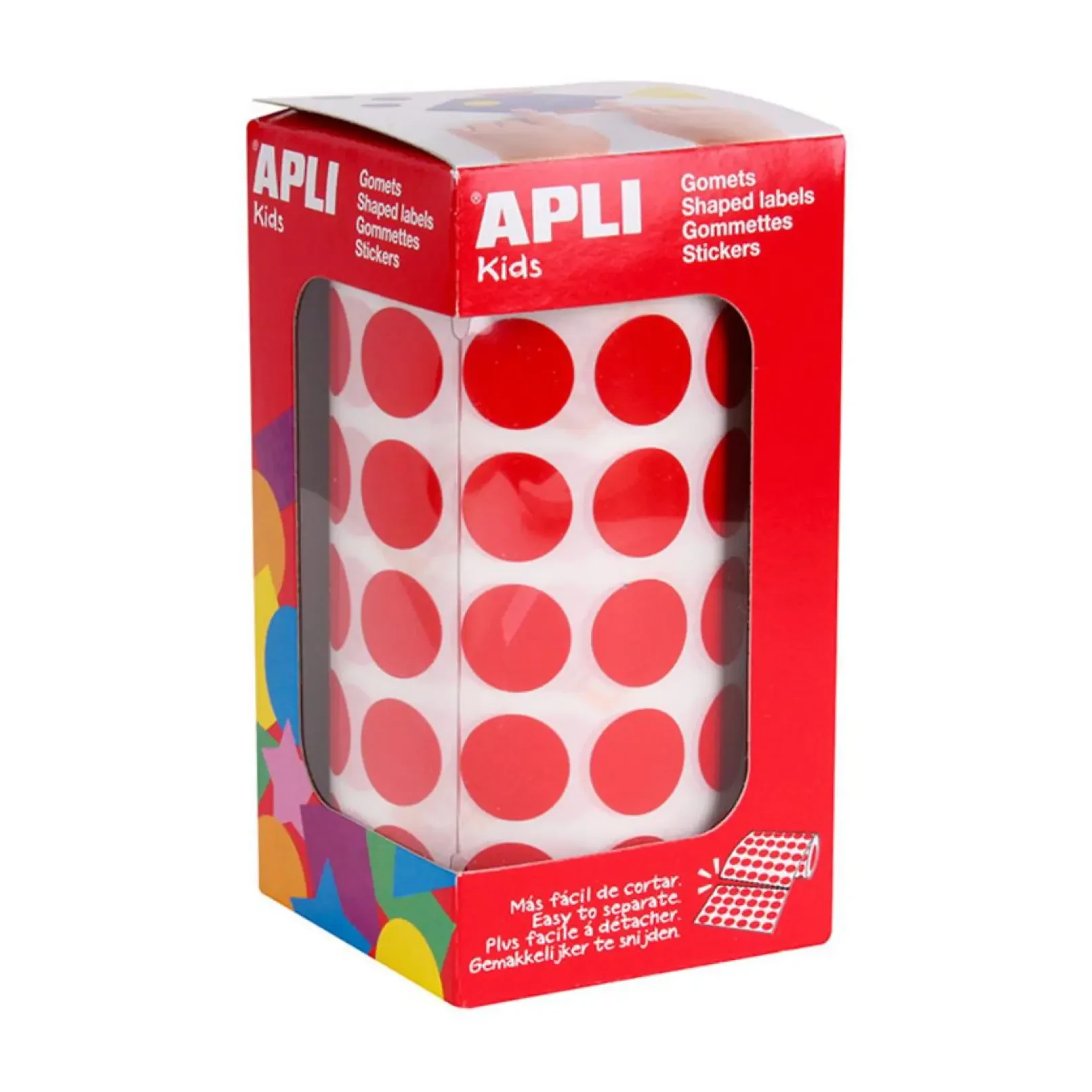 GOMETS APLI CIRCULO 15,0 ROJO ROLLO