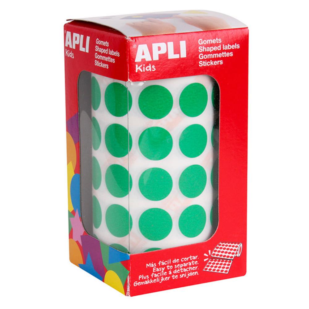 GOMETS APLI CIRCULO 15,0 VERDE ROLLO