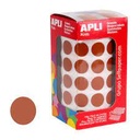 GOMETS APLI CIRCULO 15MM MARRON ROLLO