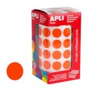 GOMETS APLI CIRCULO 15MM NARANJA ROLLO