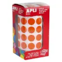 GOMETS APLI CIRCULO 20MM NARANJA ROLLO
