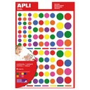 GOMETS APLI REDONDOS REMOVIBLES MULTICOLOR 6 HOJAS BOLSA