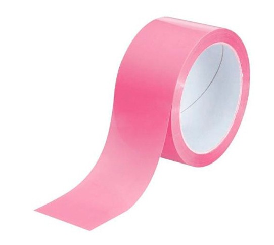 PRECINTO DE EMBALAJE PVC ROSA 66M×50MM