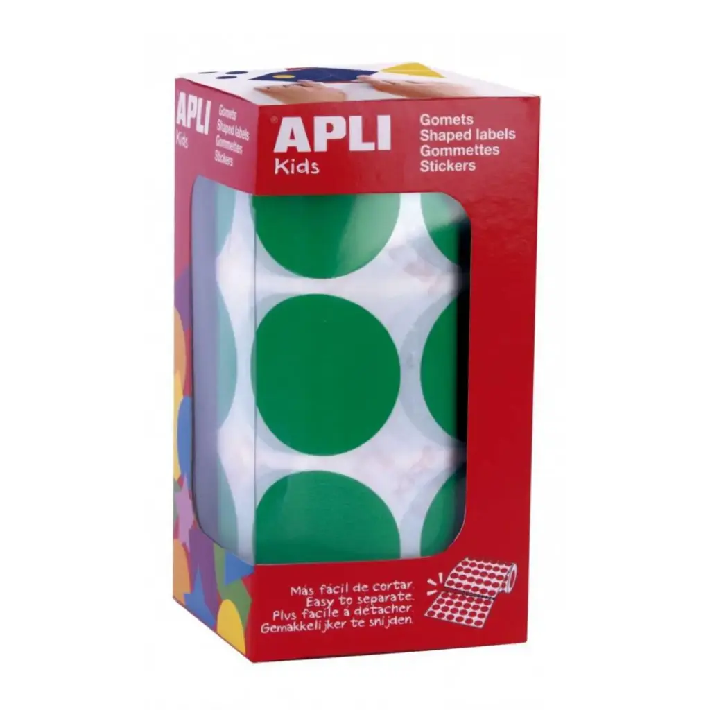 GOMETS APLI XL CIRCULO 33 0 VERDE ROLLO
