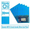 GOMETS INETA CÍRCULO GRANDE AZUL FLUOR ROLLO 1680 UDS