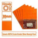 GOMETS INETA CÍRCULO GRANDE NARANJA FLUOR ROLLO 1680 UDS