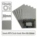 GOMETS INETA CÍRCULO GRANDE GRIS ROLLO 1680 UDS