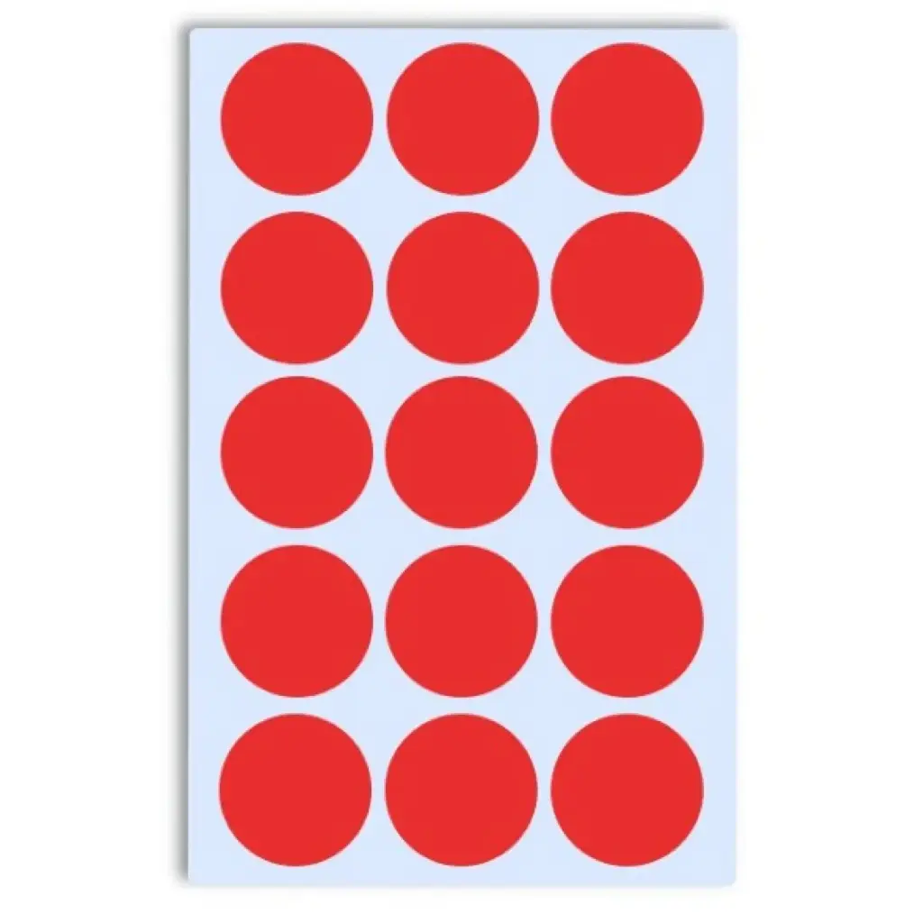 GOMETS INETA CÍRCULO GRANDE ROJO – ROLLO 1680 UDS