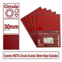 GOMETS INETA CÍRCULO GRANDE ROJO ROLLO 1680 UDS