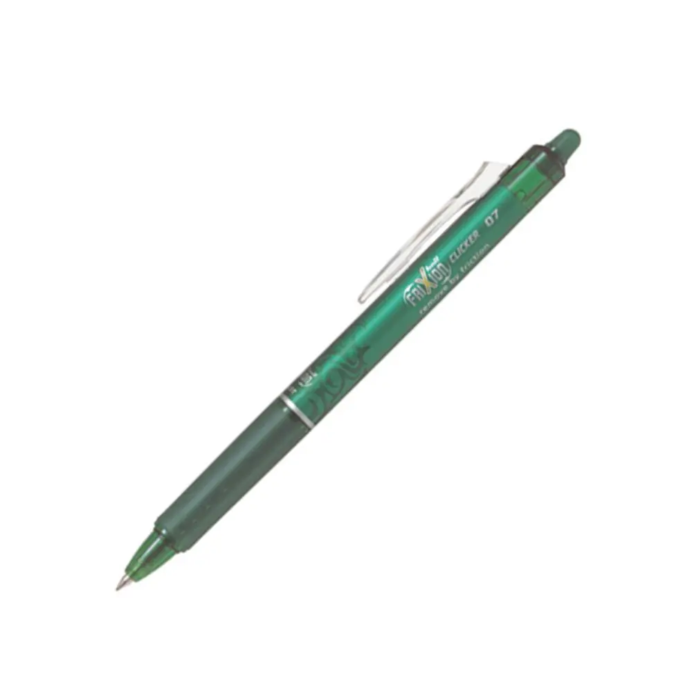BOLÍGRAFO BORRABLE PILOT FRIXION CLICKER VERDE